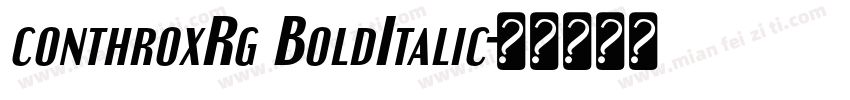 conthroxRg BoldItalic字体转换